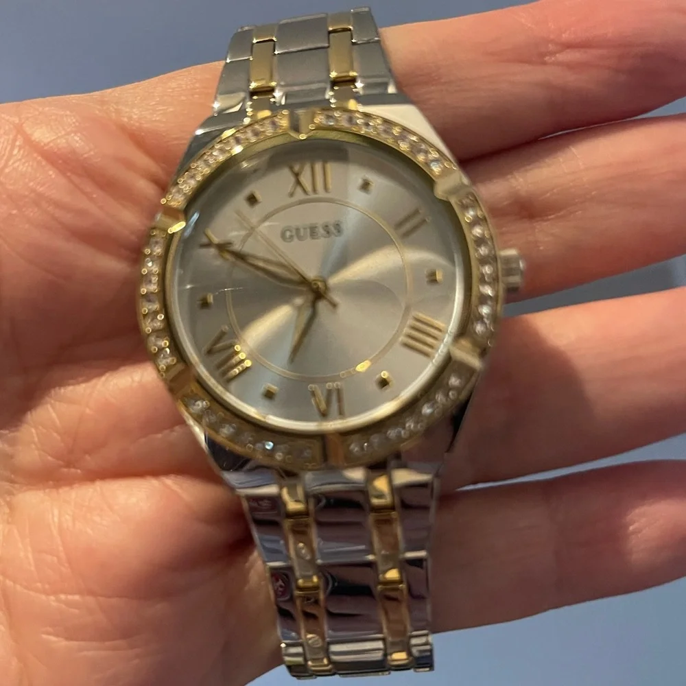 GUESS Women's Two-Tone Stainless Steel Bracelet Watch 36mm